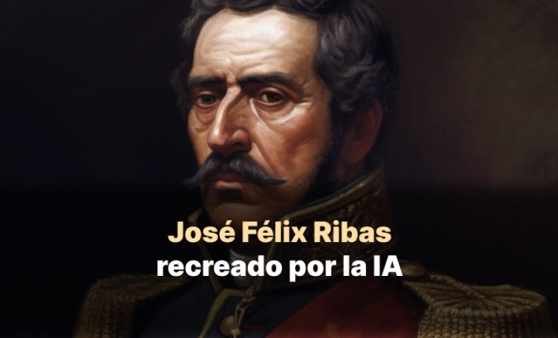 José Félix Ribas recreado por la IA